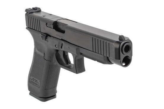 Glock 34 Gen5 9mm MOS 17 Round Pistol with black polymer frame